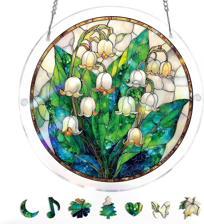 🏆Last Day Promotion 49% OFF☀️🧩Acrylic Jigsaw Puzzle Suncatcher 80 Pieces