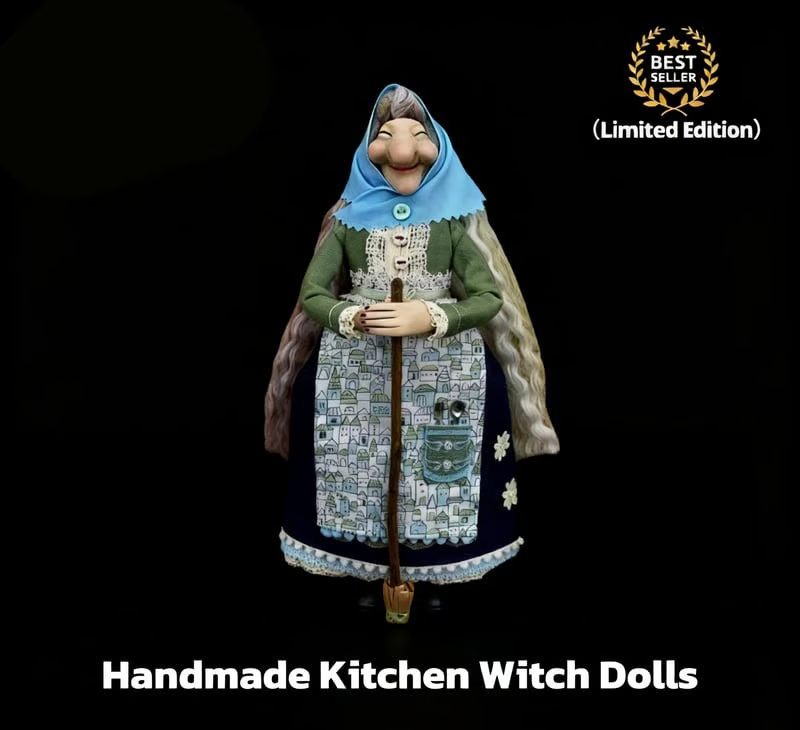 ✨Limited Edition – Only 1000 Handmade Kitchen Witch Dolls Left! 🧙