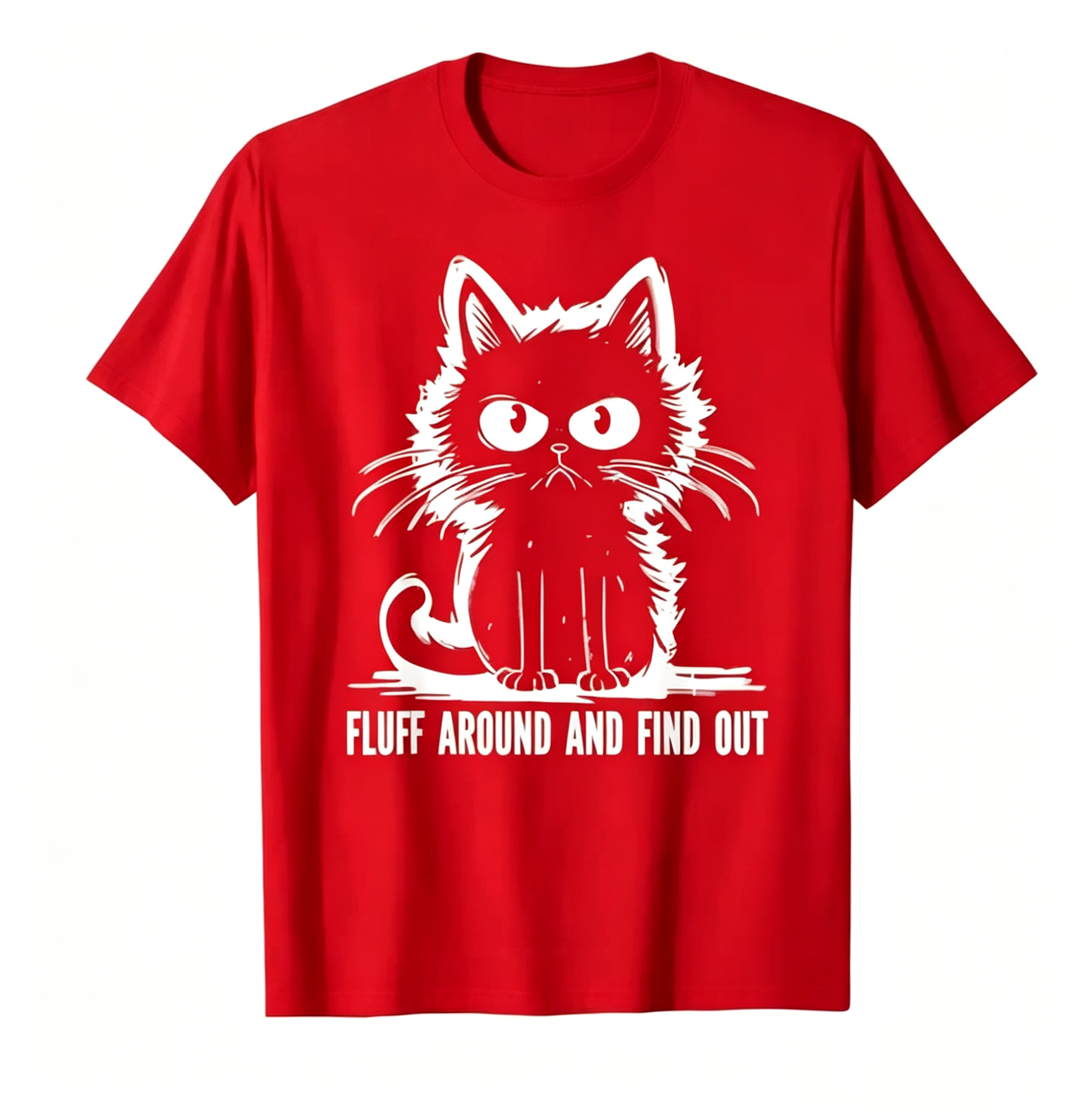 "Fluff Around And Find Out" Funny Cat T-Shirt