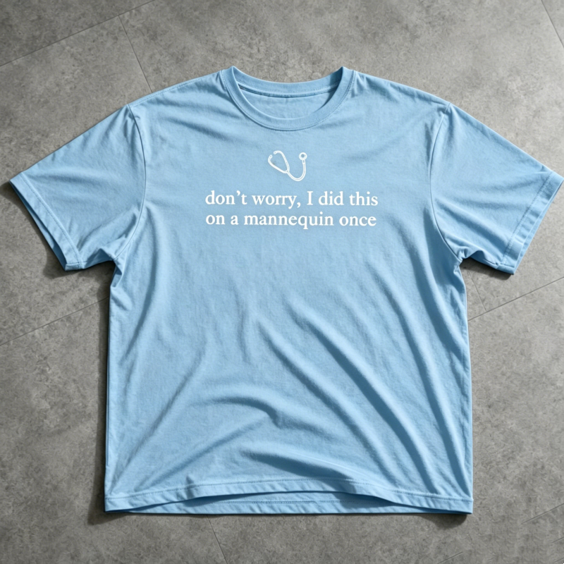 "Don't Worry I Did This on a Mannequin Once" T-Shirt