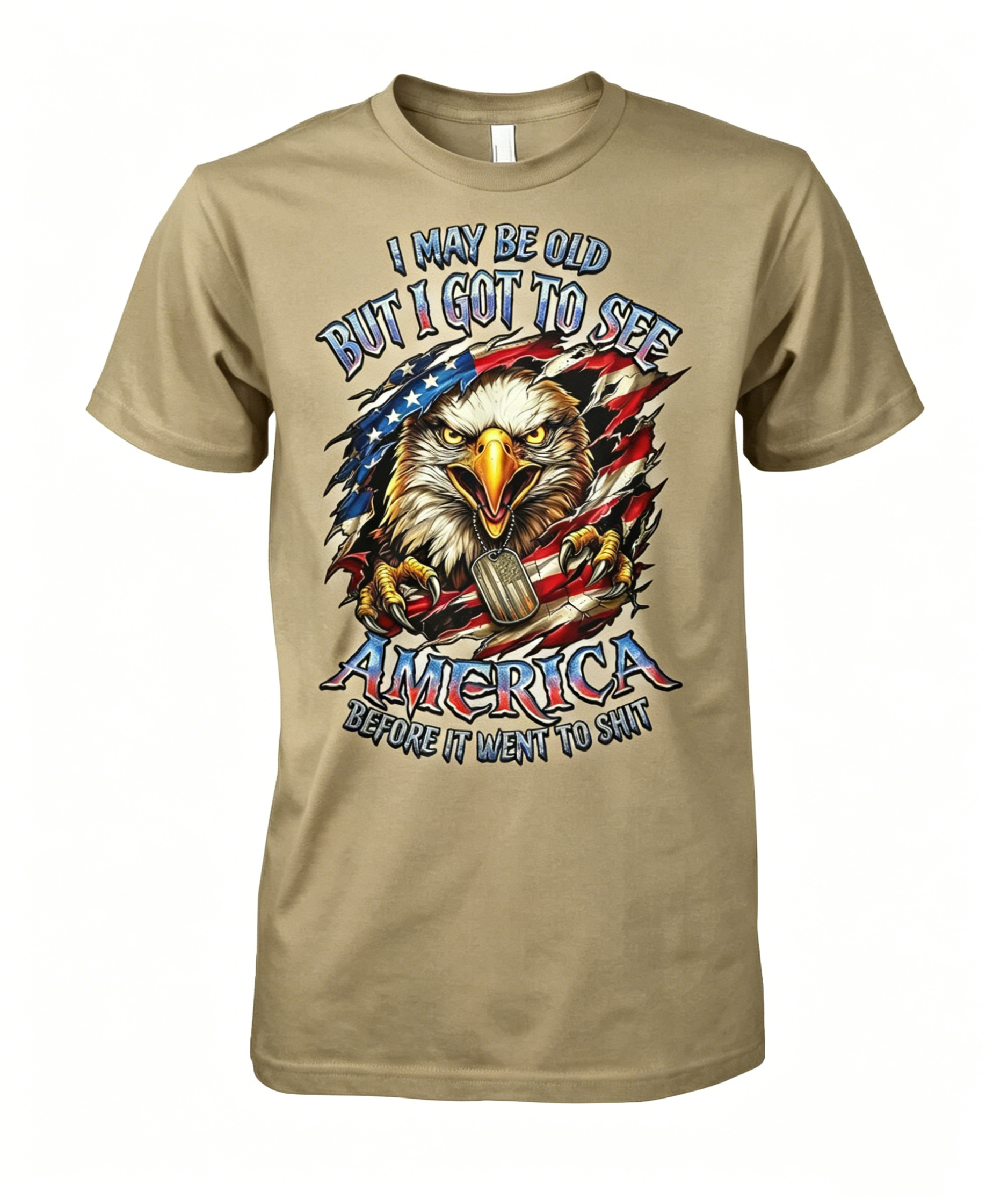 I May Be Old Saw America Before It Went to Shit Eagle USA T-shirt