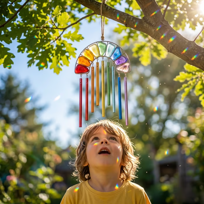 🌈Rainbow Magic inSunlight!-Handcrafted wind chimes