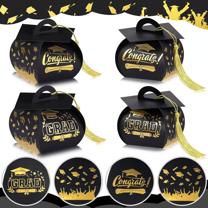 🔥Hot Sale 49% off🌟🎓 2026 Graduation Cap Party Gift Candy Boxes 30 pcs