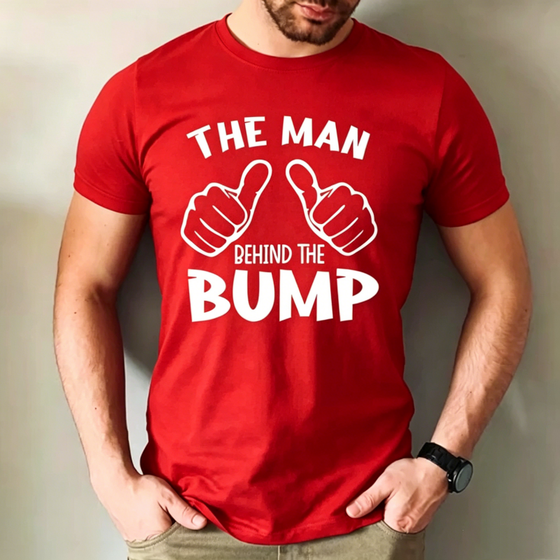 "The Man Behind The Bump" T-Shirt