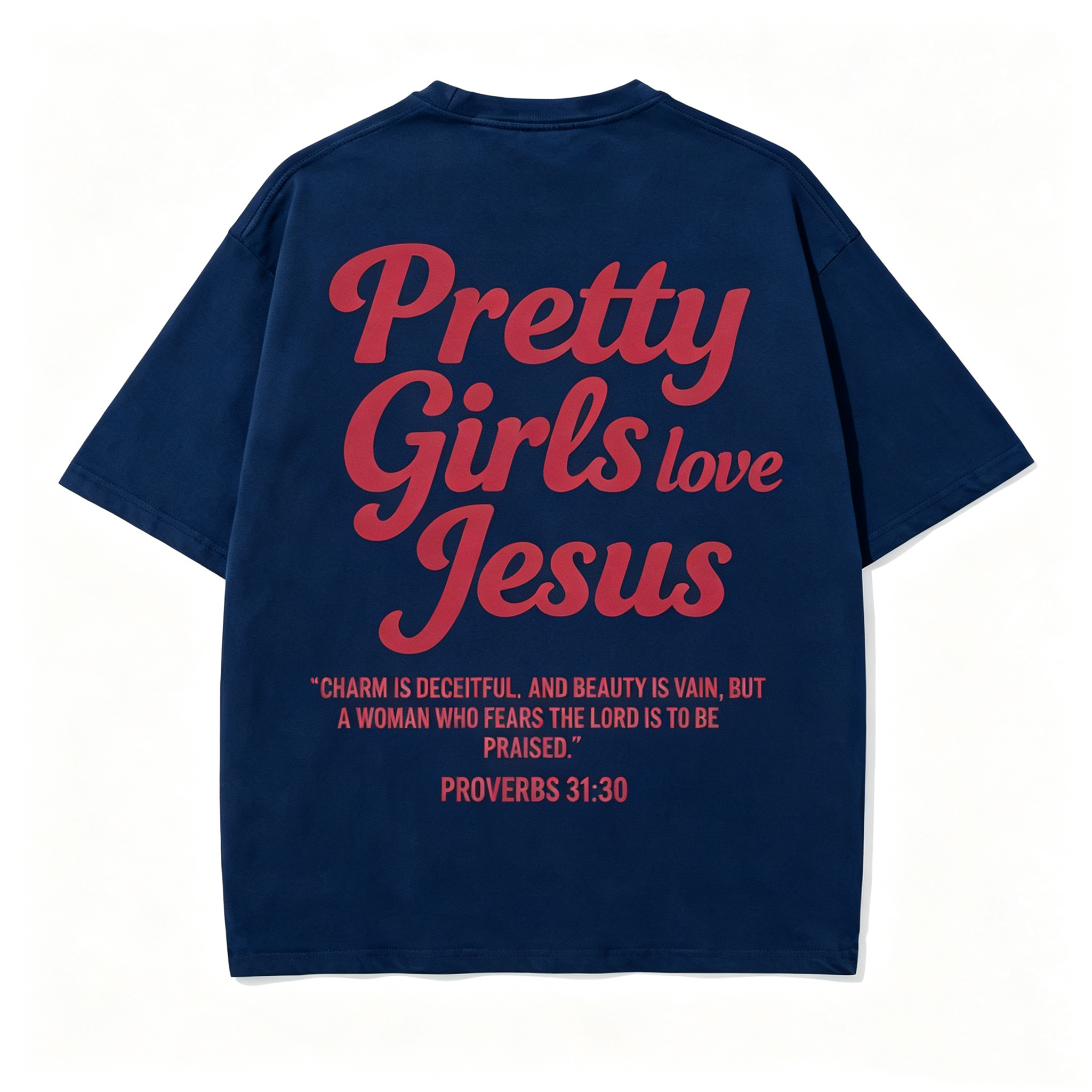 Pretty Girls Loves Jesus Vintage Graphic T-Shirt