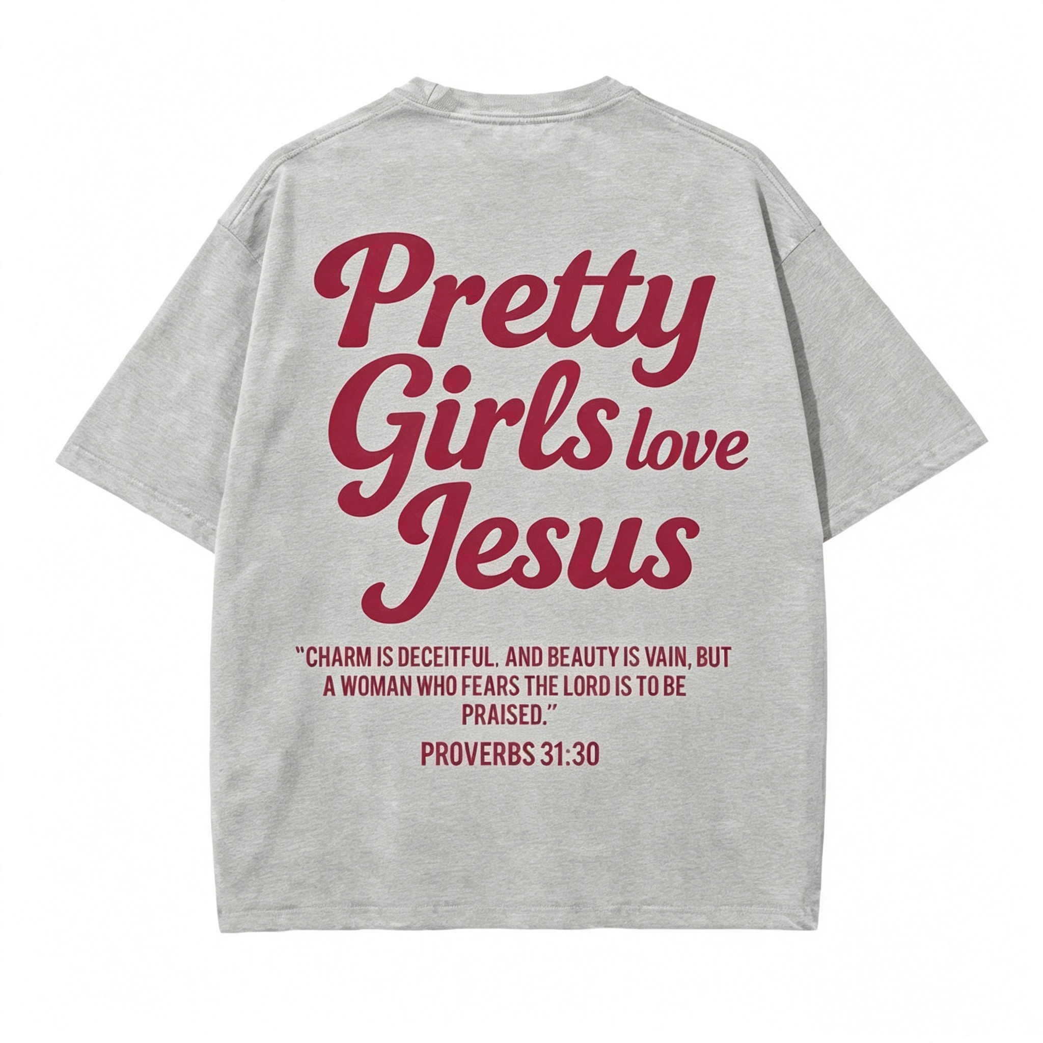 Pretty Girls Loves Jesus Vintage Graphic T-Shirt