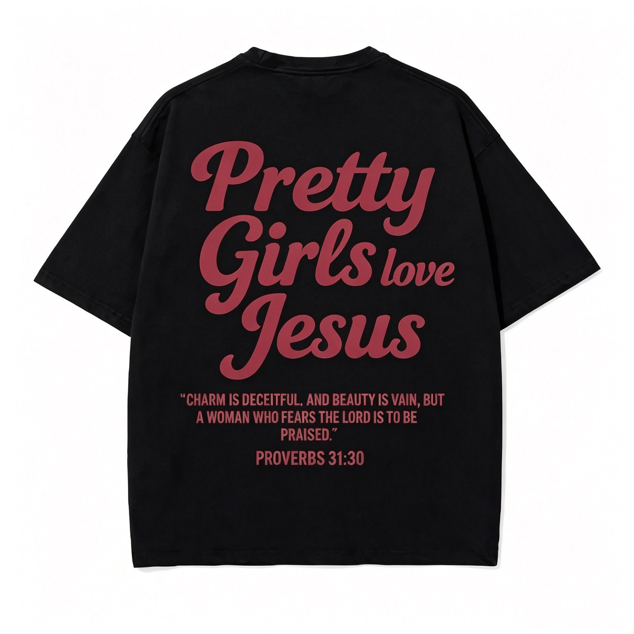 Pretty Girls Loves Jesus Vintage Graphic T-Shirt