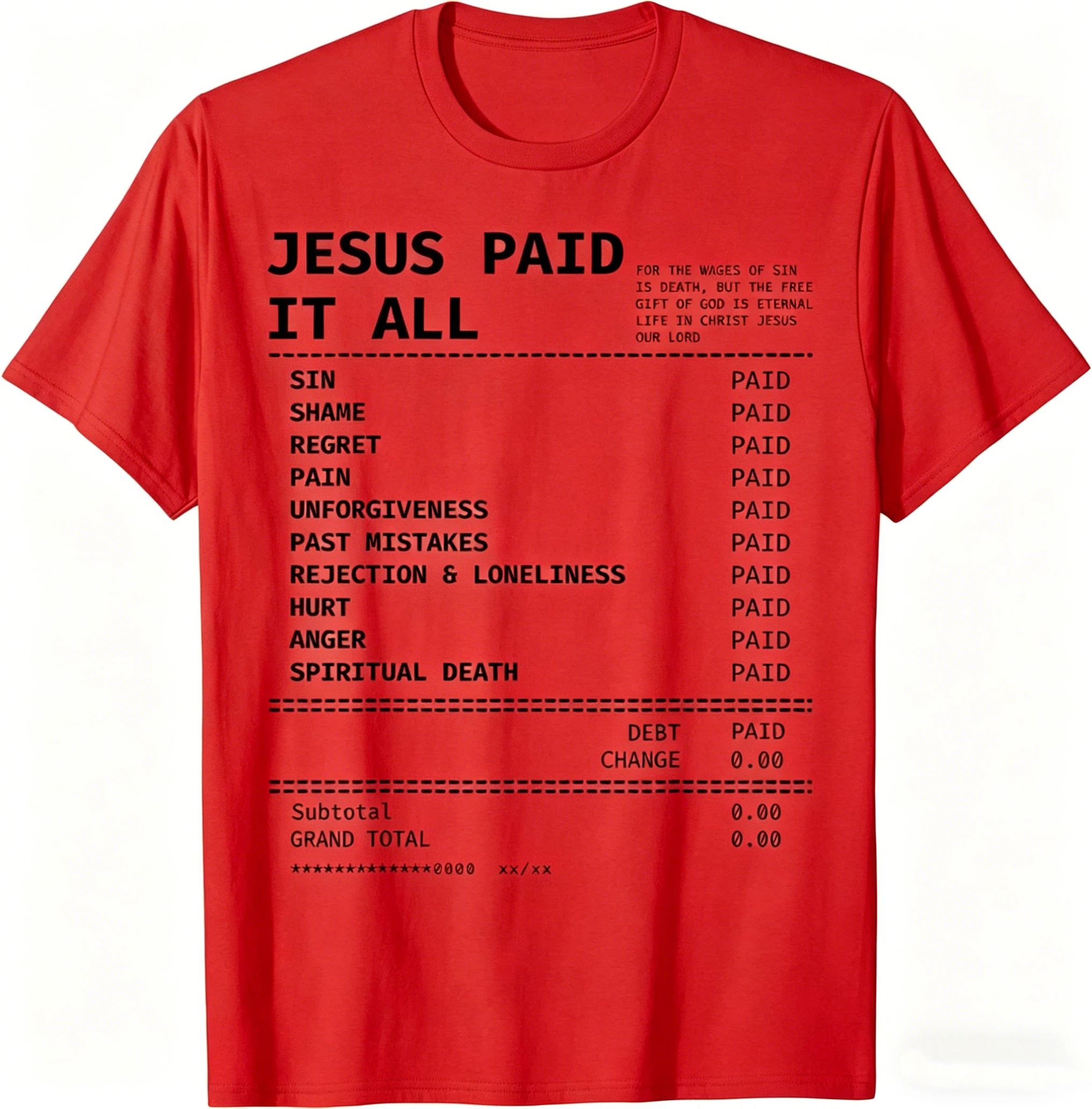 Jesus Paid It All Retro Vintage Christian Jesus Lover Unisex T-Shirt