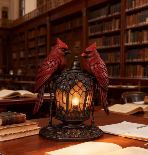 2025 Limited Edition Cardinal Bird Table Lamp