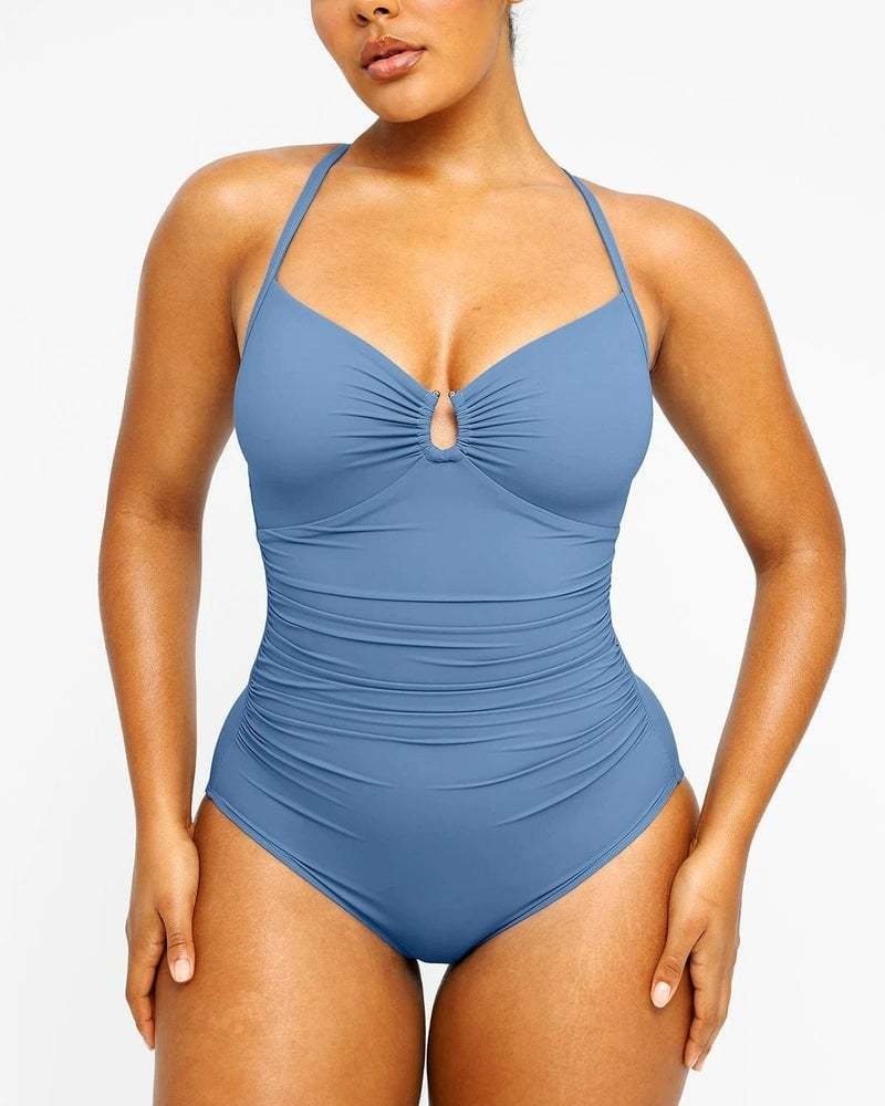 🔥LAST DAY 45% OFF - 💕2025 HOT SALE Smart Sculpt U-Ring Cut Out Shaping Swimsuit 🩱