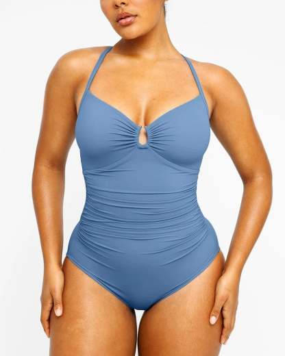 🔥LAST DAY 45% OFF - 💕2025 HOT SALE Smart Sculpt U-Ring Cut Out Shaping Swimsuit 🩱
