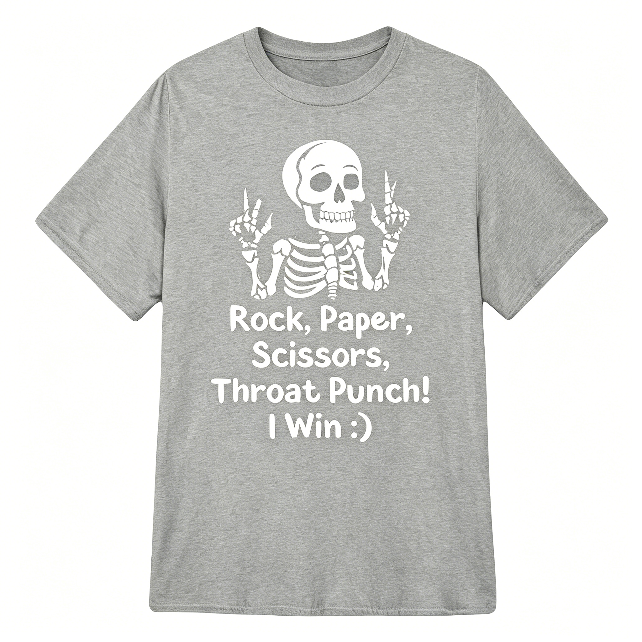 "Rock, Paper, Scissors, Throat Punch" T-Shirt