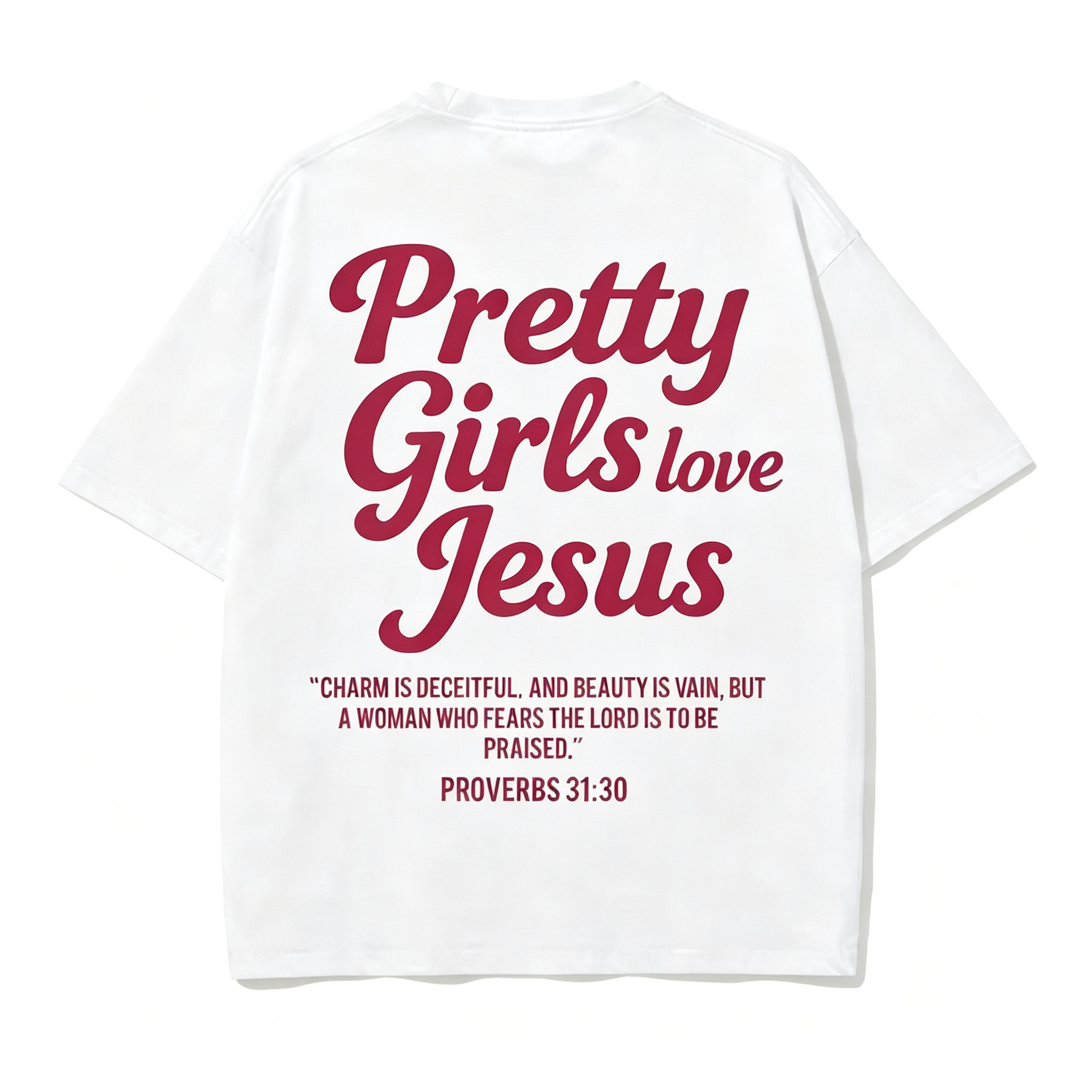 Pretty Girls Loves Jesus Vintage Graphic T-Shirt
