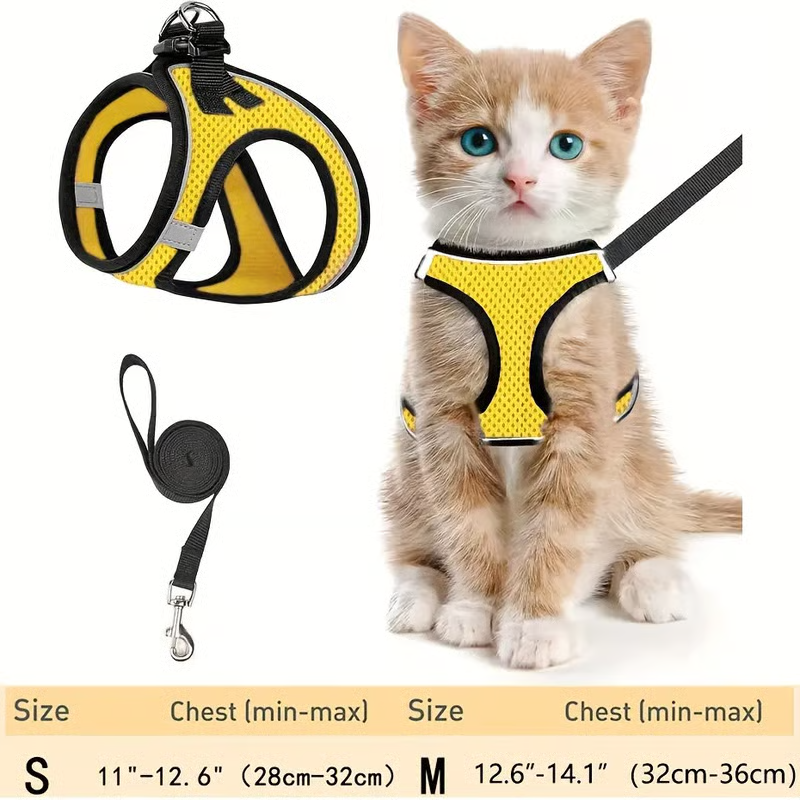 🔥Hot Sale 49% off🌟 Adjustable Escape Proof Cat Harness & Leash