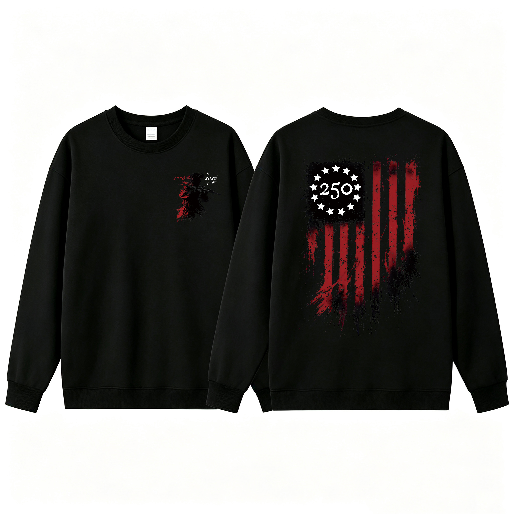 250th Anniversary Distressed American Flag T-Shirt/Sweatshirt/Hoodie