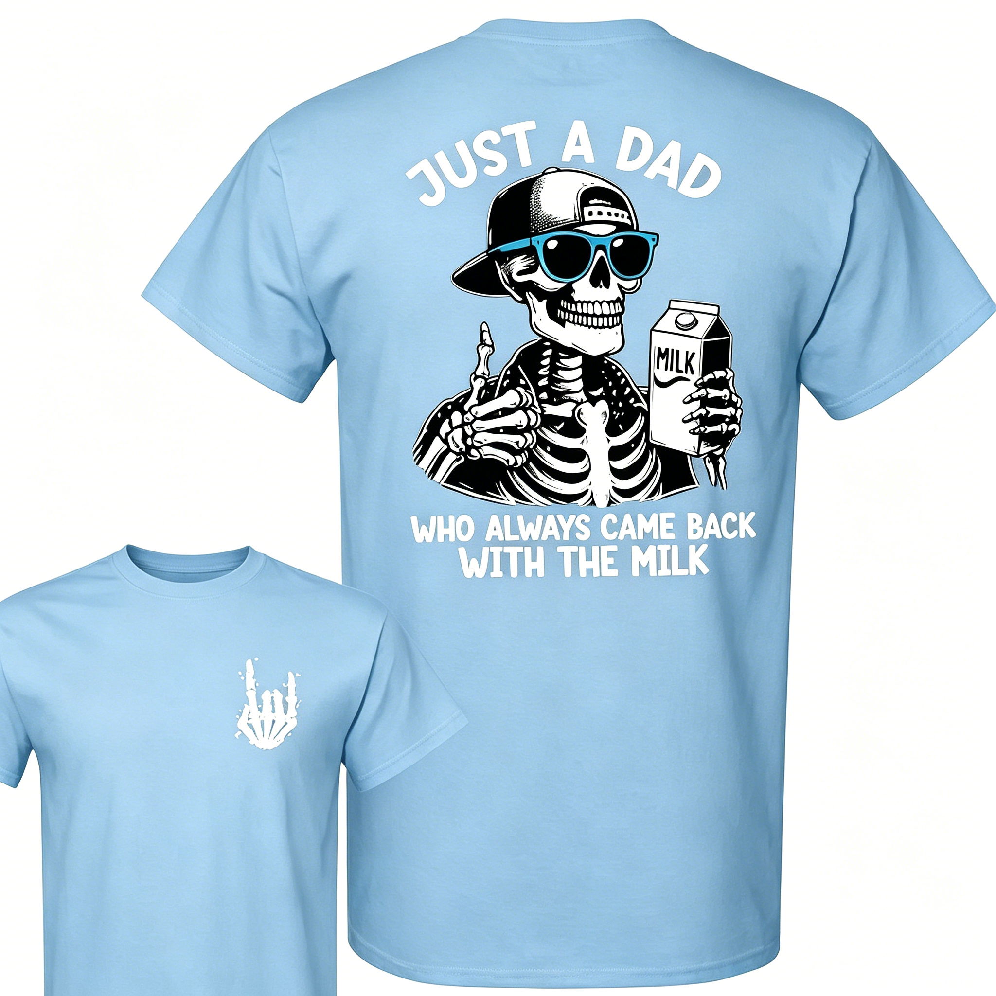 "Just A Dad Who Always Came Back With The Milk" T-Shirt