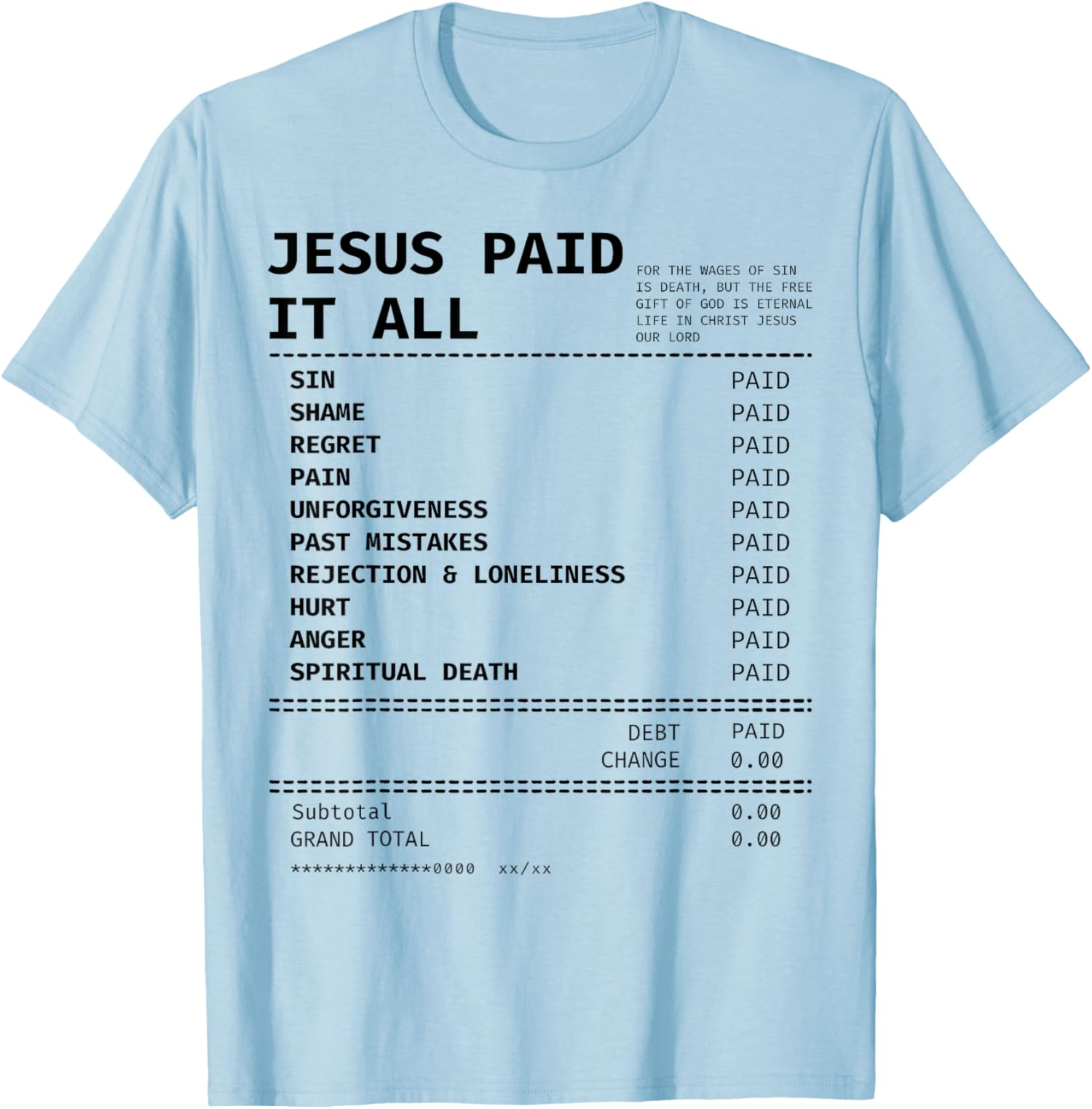 Jesus Paid It All Retro Vintage Christian Jesus Lover Unisex T-Shirt