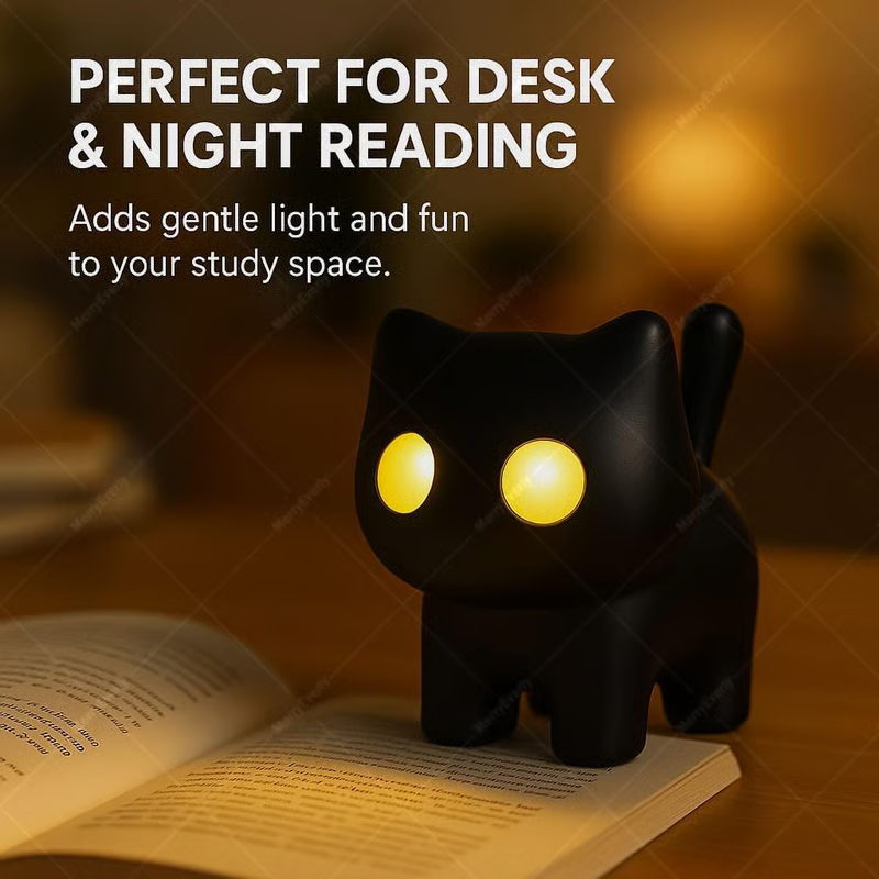 🔥New Year Sale 49% OFF🌙 Black Cat Night Light Keychain