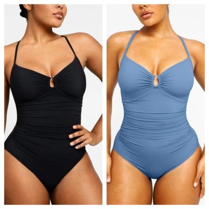 🔥LAST DAY 45% OFF - 💕2025 HOT SALE Smart Sculpt U-Ring Cut Out Shaping Swimsuit 🩱