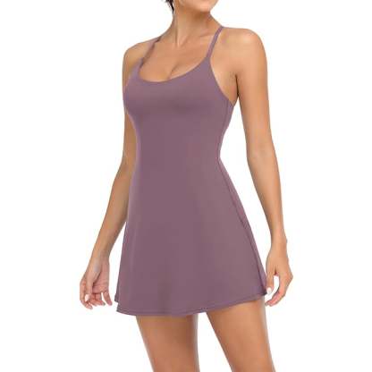 Plush Backless Active Dress-Easy Peezy Edition-UPF50+