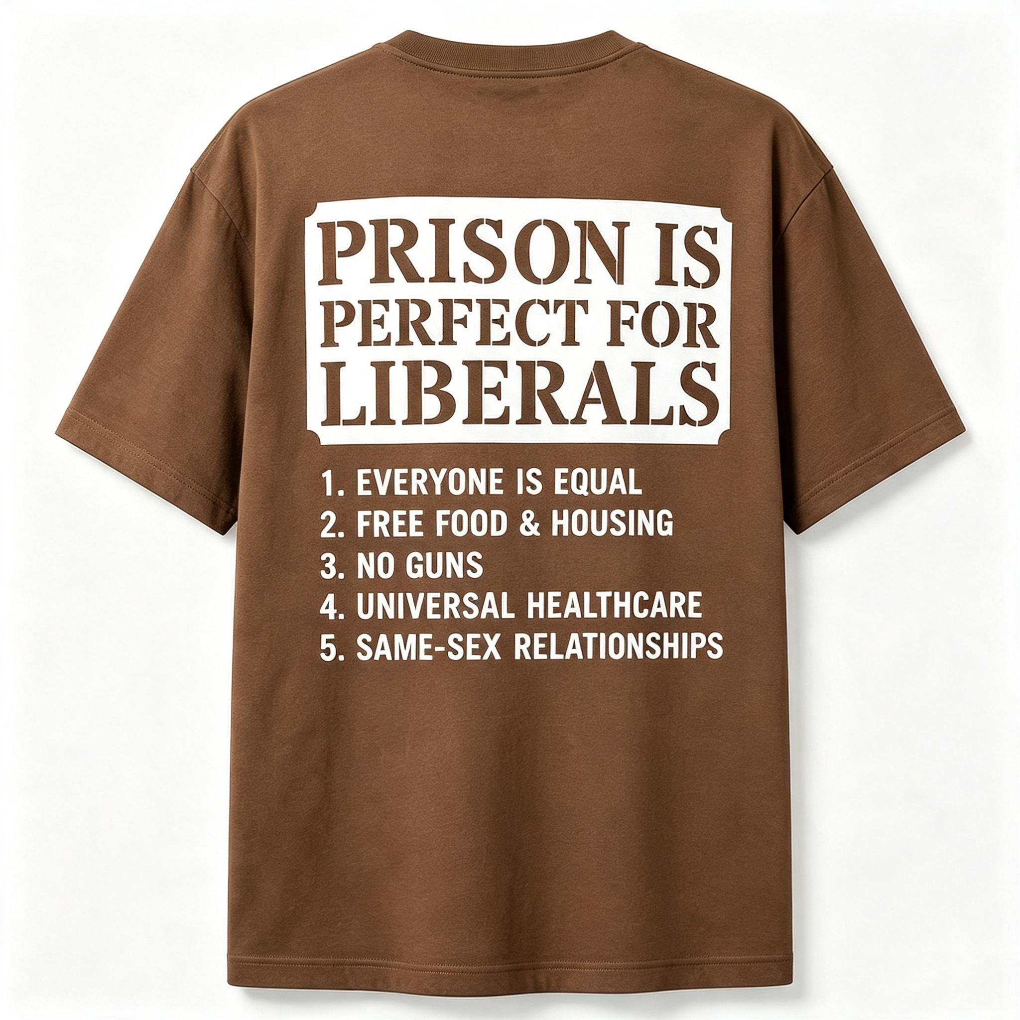 Prison Is Perfect for Liberals Edgy Anti Liberal Meme T-Shirt