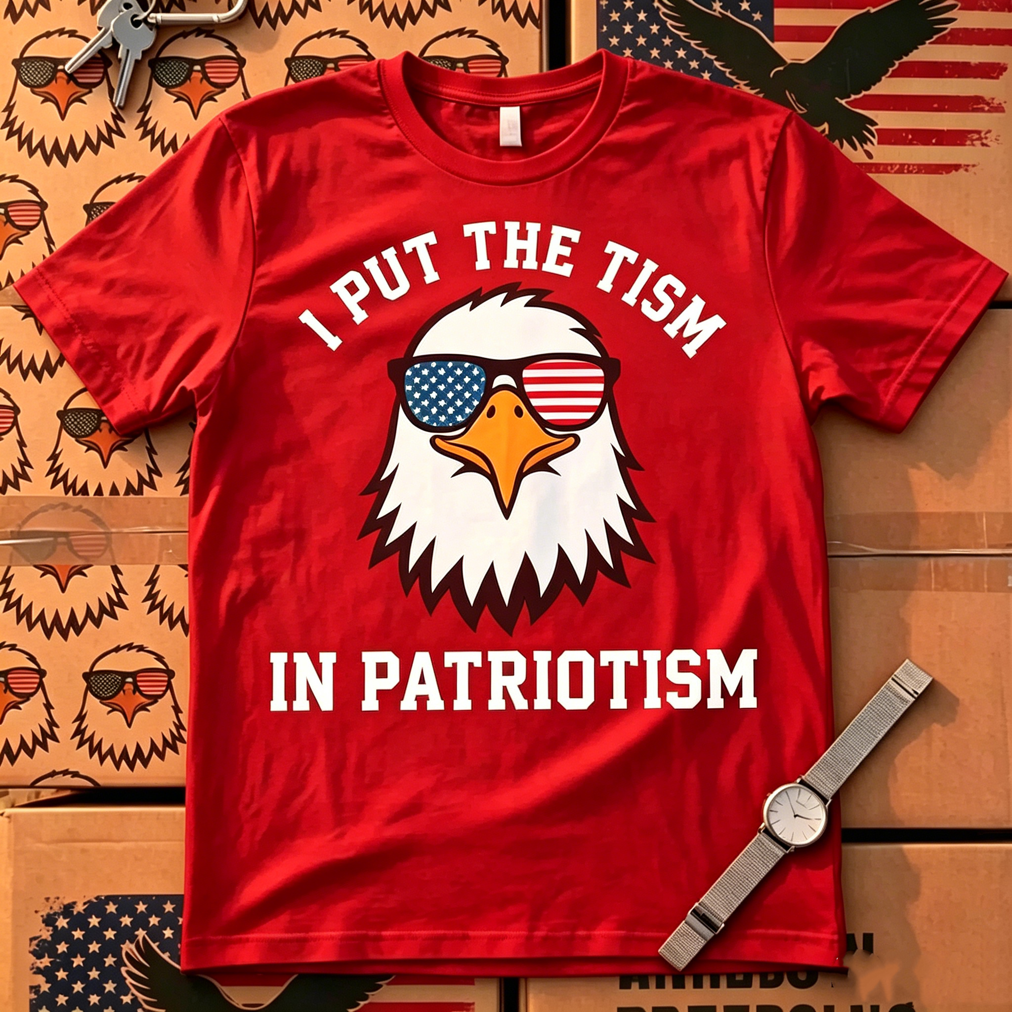 "I Put The Tism in Patriotism" T-Shirt
