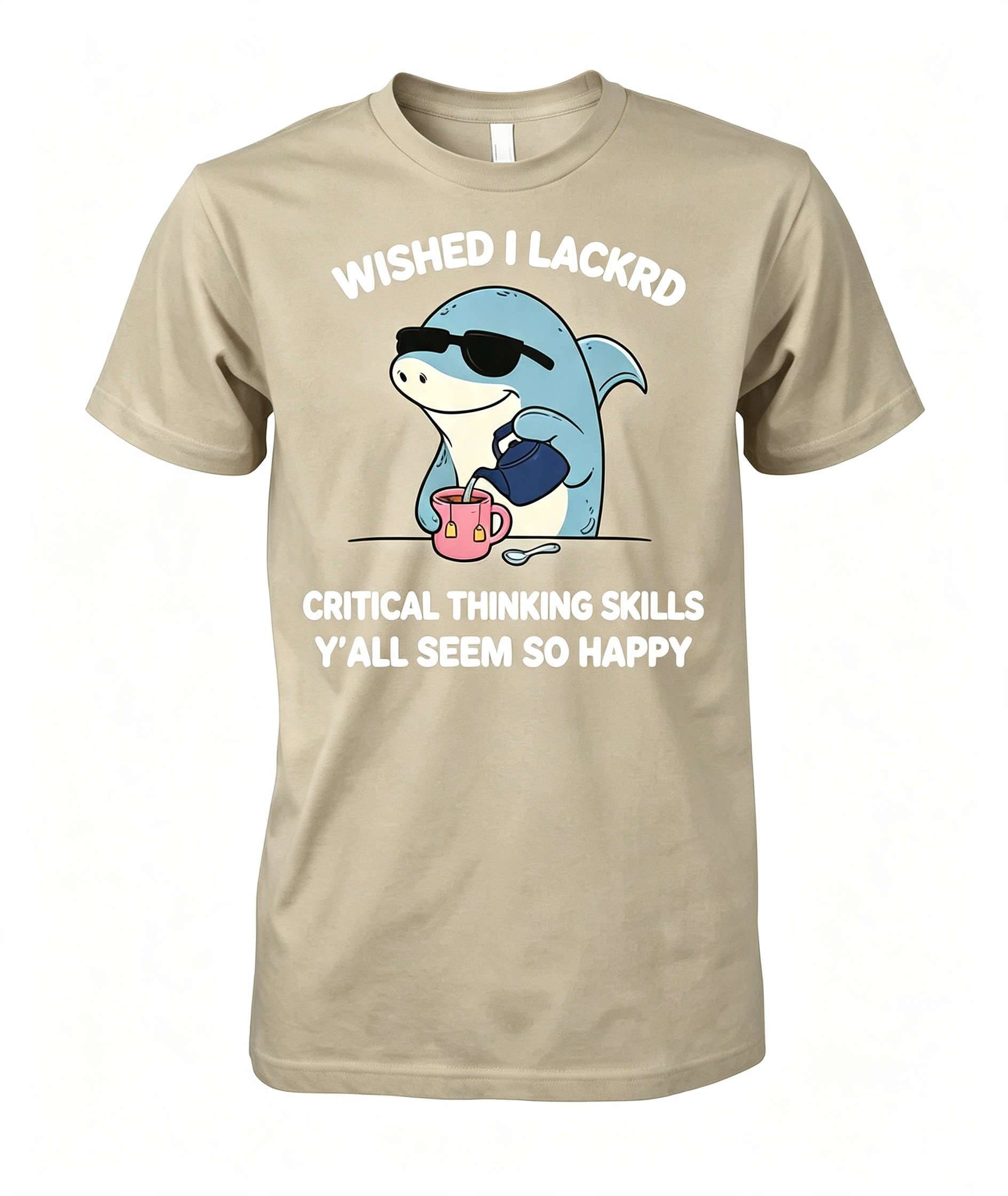 Sarcastic Critical Thinking Shark T-Shirt