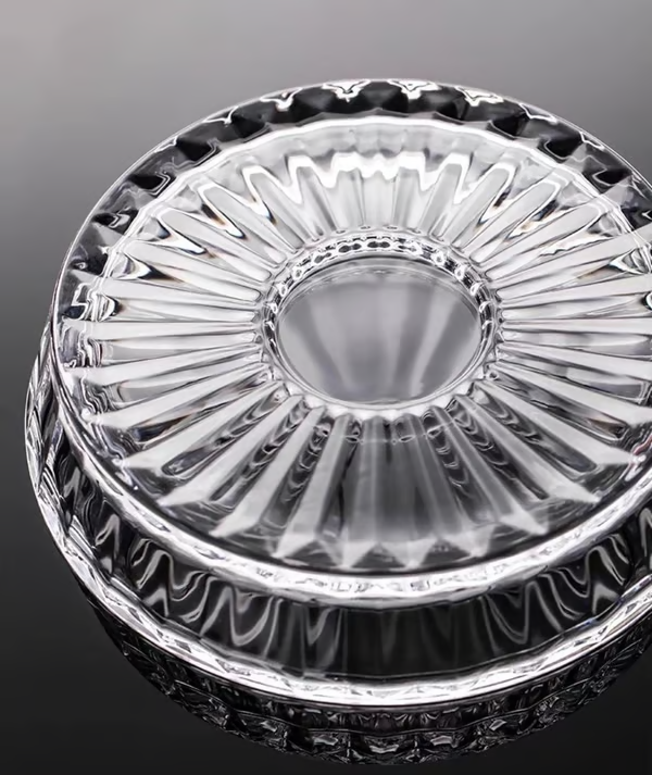 Rotating Crystal Whiskey Tumbler Glass