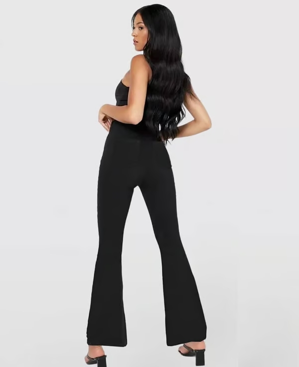 SALE 49% OFF🔥High Waisted Crossover Pocket Stretchy Knit Casual Flare Jeans
