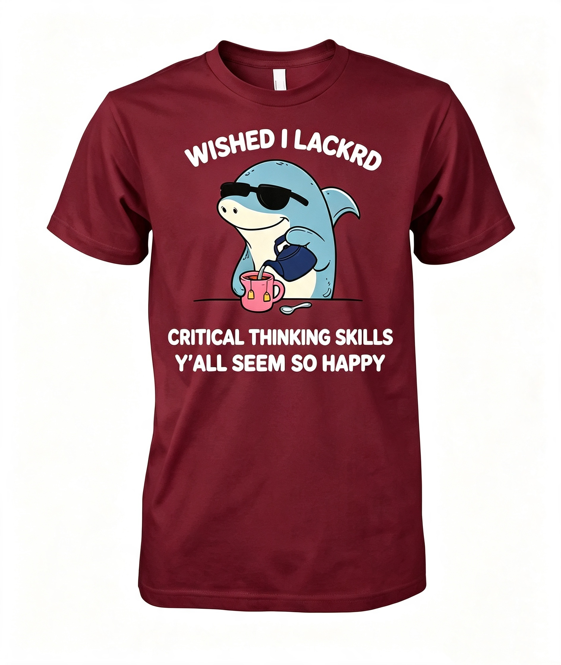 Sarcastic Critical Thinking Shark T-Shirt