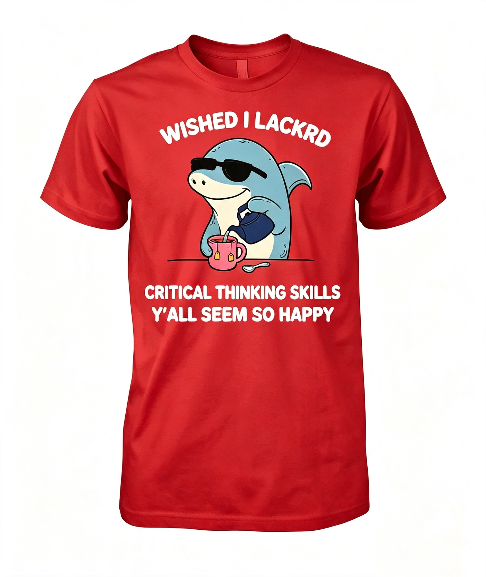 Sarcastic Critical Thinking Shark T-Shirt
