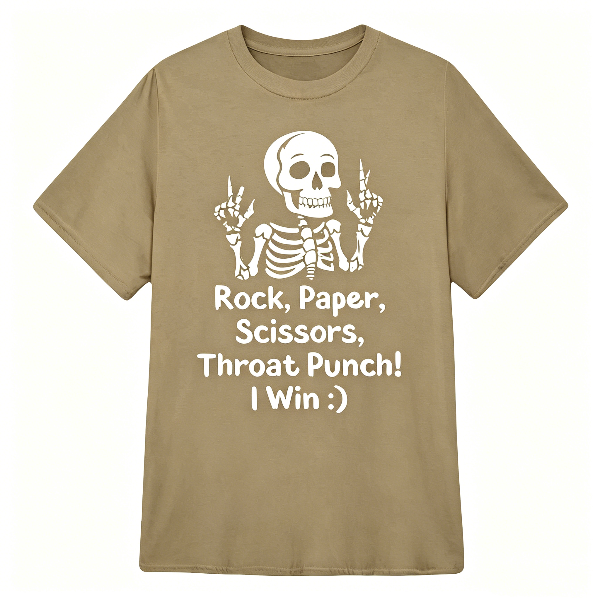 "Rock, Paper, Scissors, Throat Punch" T-Shirt