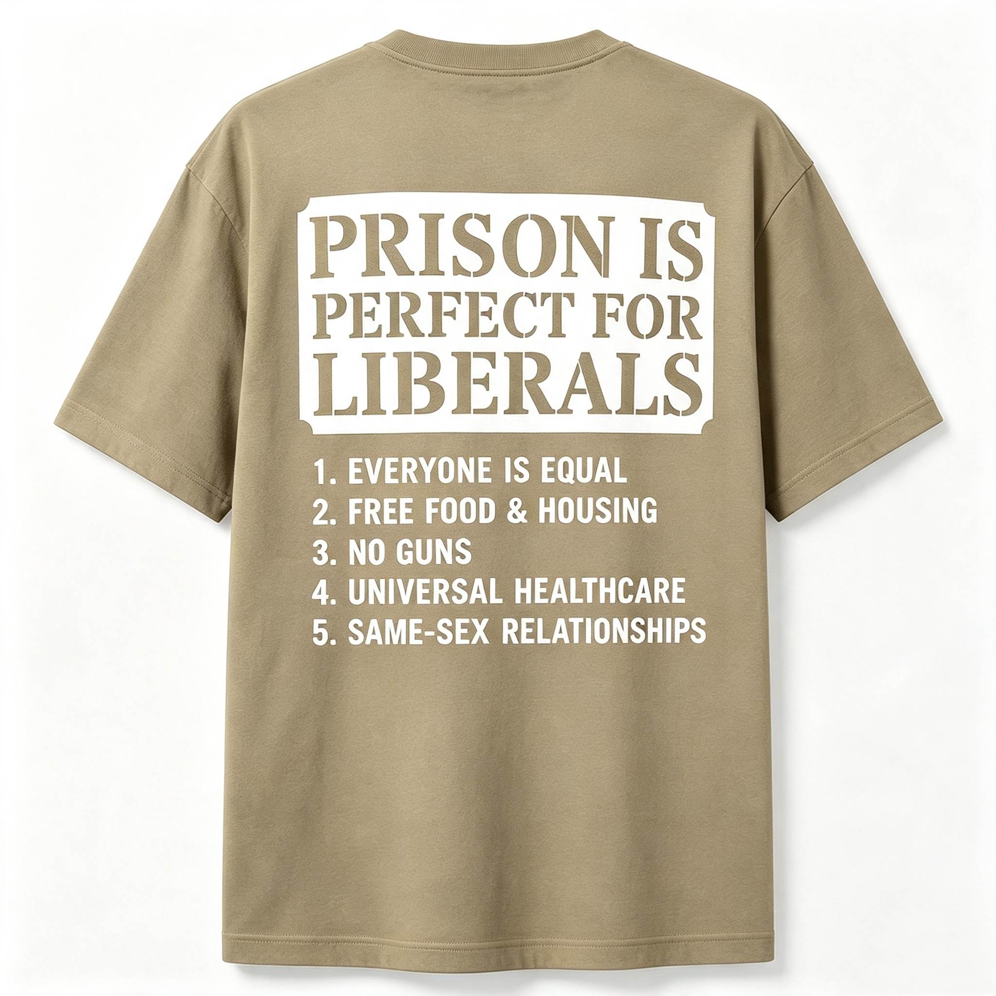 Prison Is Perfect for Liberals Edgy Anti Liberal Meme T-Shirt
