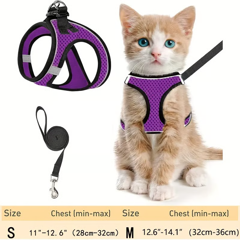 🔥Hot Sale 49% off🌟 Adjustable Escape Proof Cat Harness & Leash