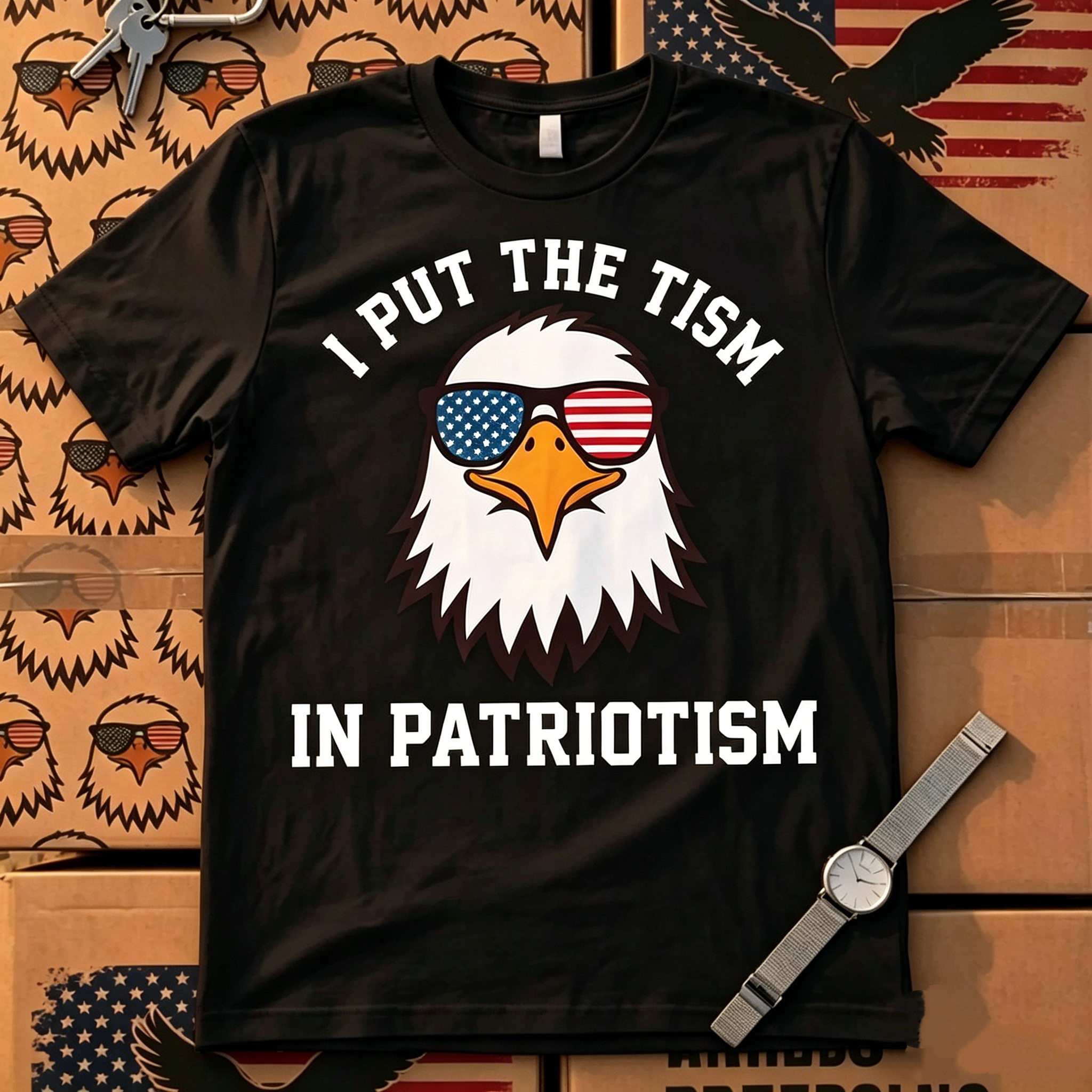 "I Put The Tism in Patriotism" T-Shirt