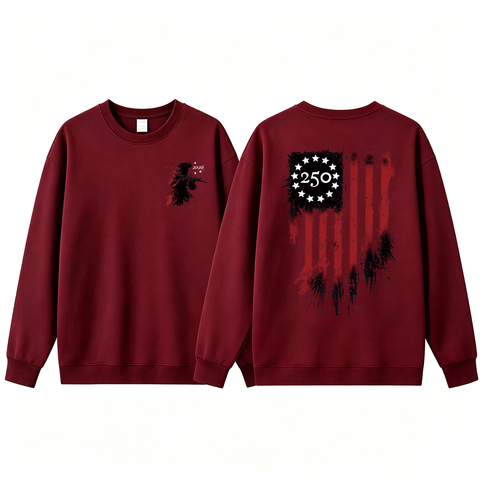 250th Anniversary Distressed American Flag T-Shirt/Sweatshirt/Hoodie