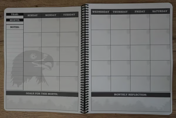 🔥🖤📚Themed Yearly Planner(✨Hardcover Book)