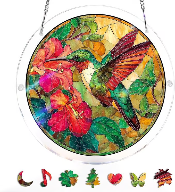 🏆Last Day Promotion 49% OFF☀️🧩Acrylic Jigsaw Puzzle Suncatcher 80 Pieces