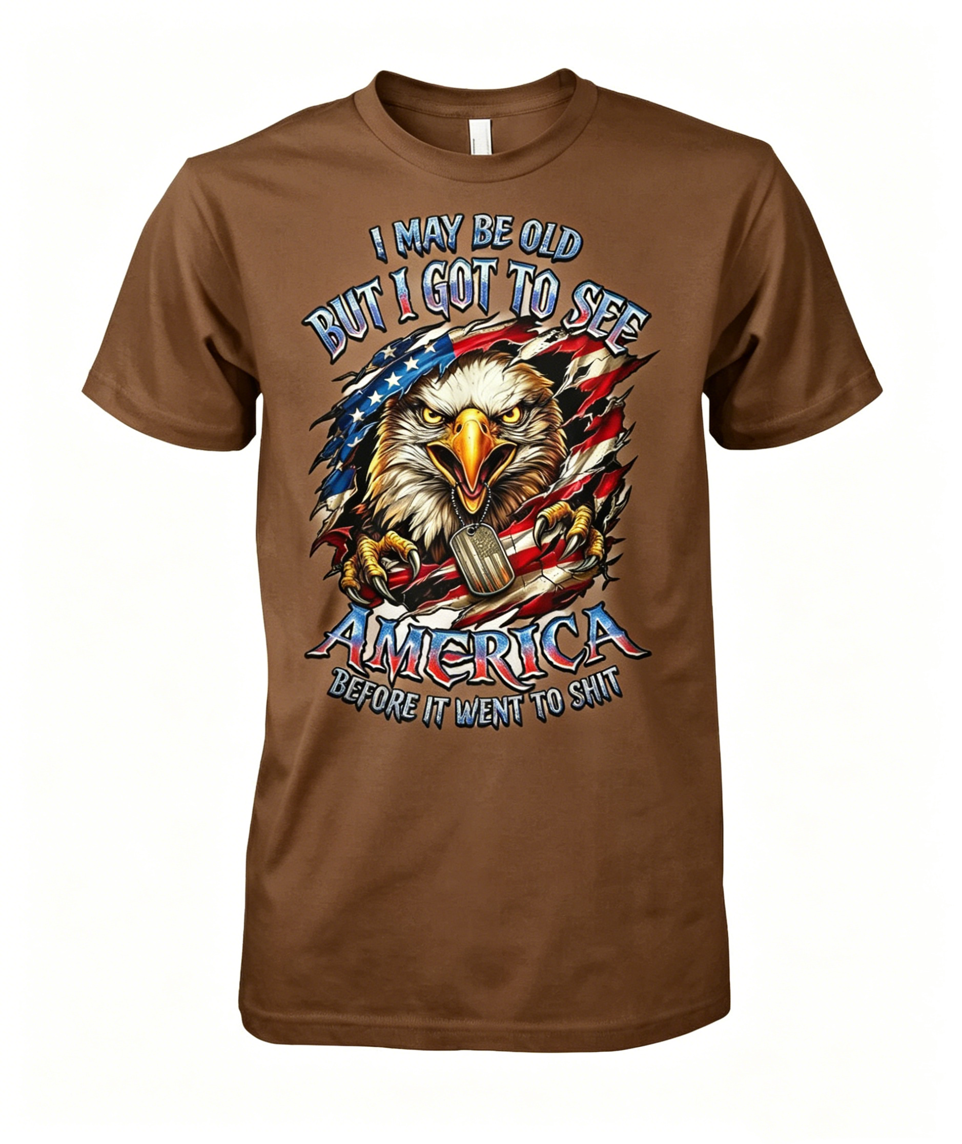 I May Be Old Saw America Before It Went to Shit Eagle USA T-shirt