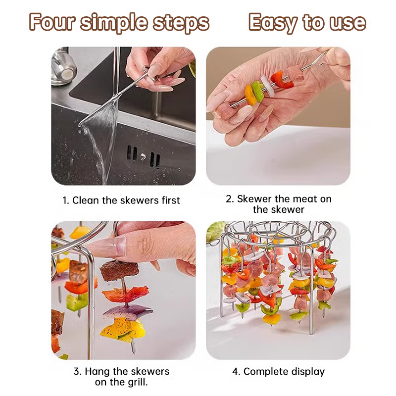 🥩Air Fryer Barbecue Grill Vertical Barbecue Kebab🍤