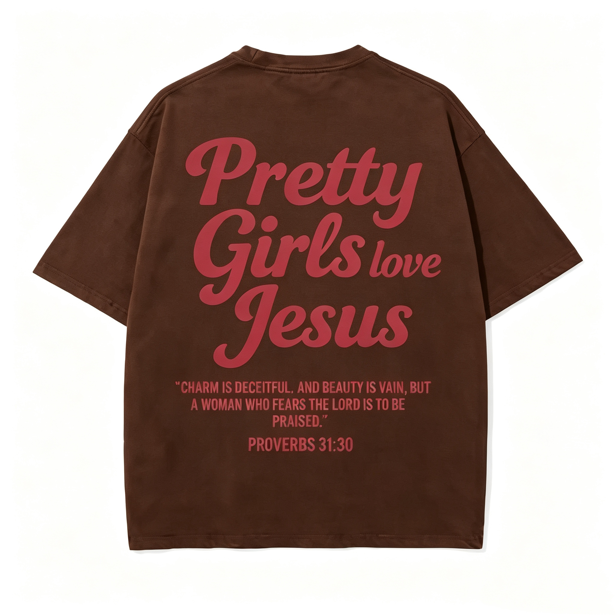 Pretty Girls Loves Jesus Vintage Graphic T-Shirt