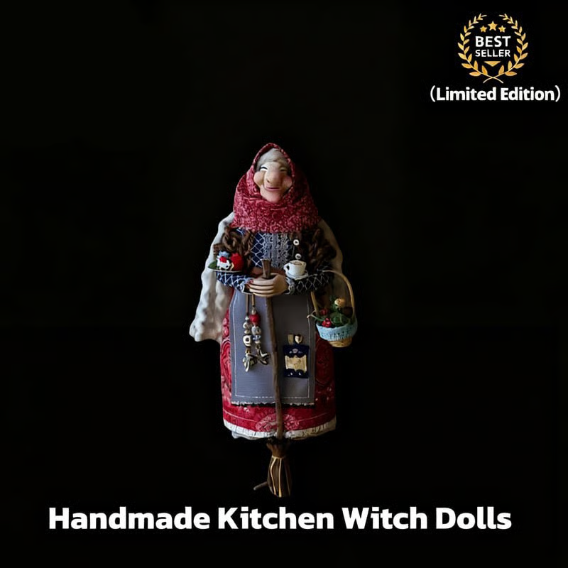 ✨Limited Edition – Only 1000 Handmade Kitchen Witch Dolls Left! 🧙