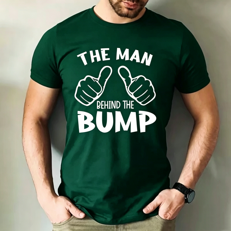 "The Man Behind The Bump" T-Shirt