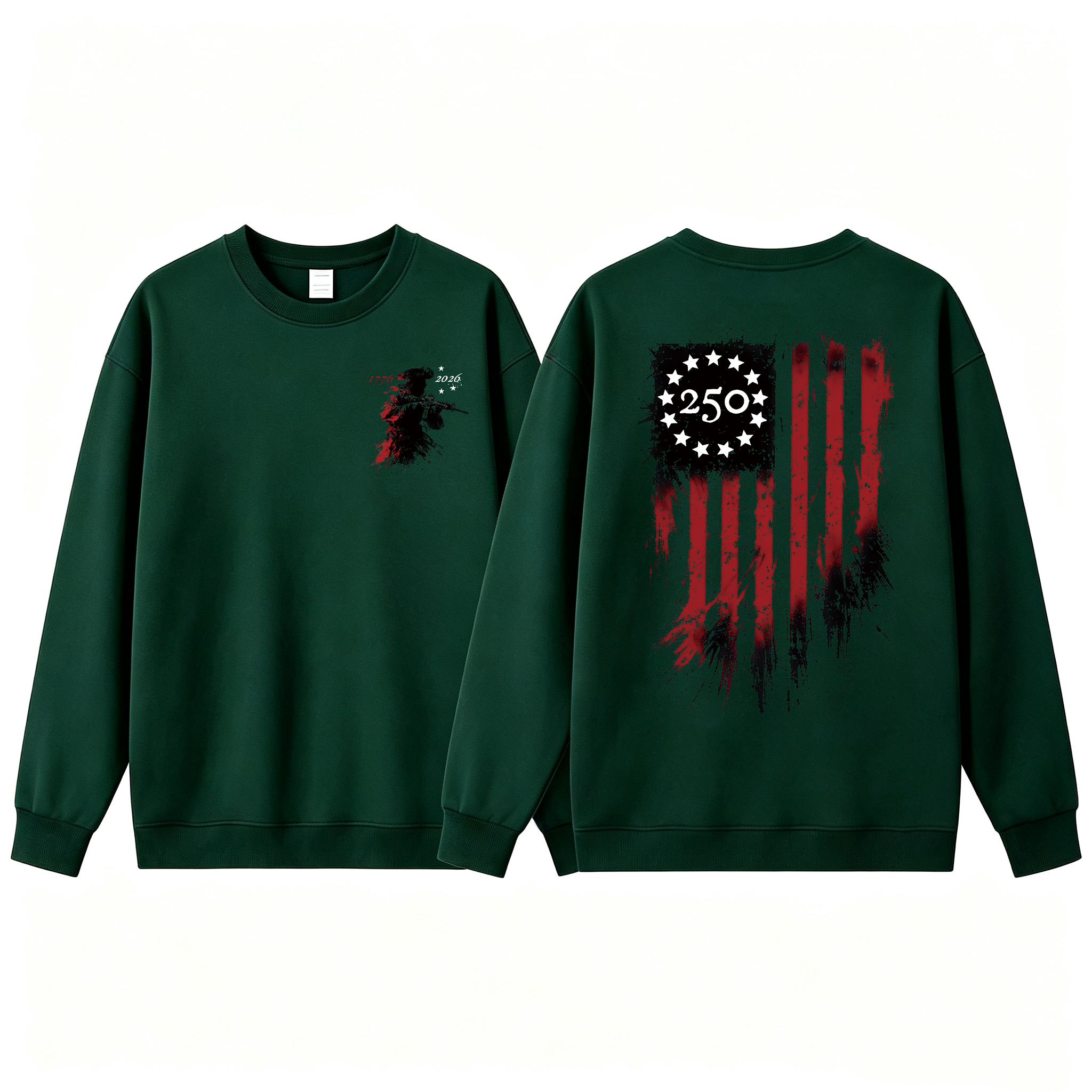250th Anniversary Distressed American Flag T-Shirt/Sweatshirt/Hoodie