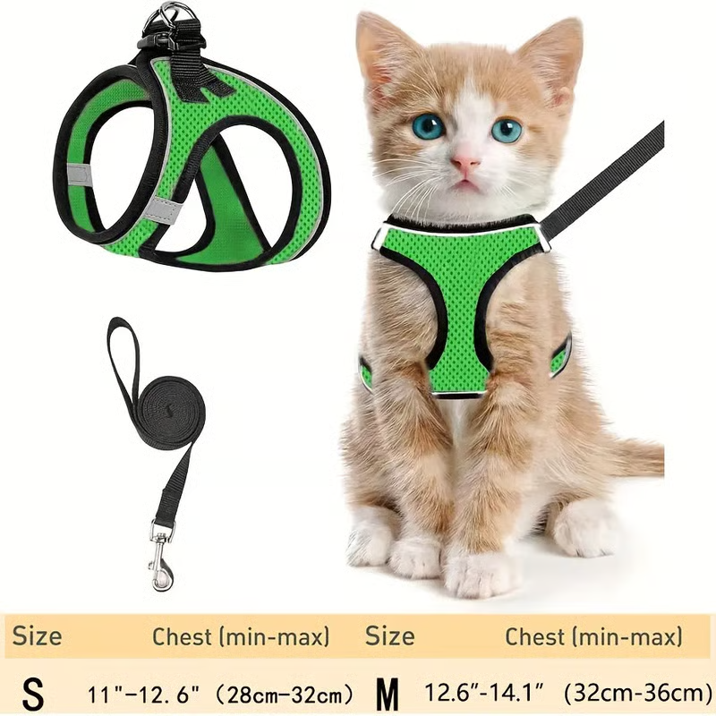 🔥Hot Sale 49% off🌟 Adjustable Escape Proof Cat Harness & Leash