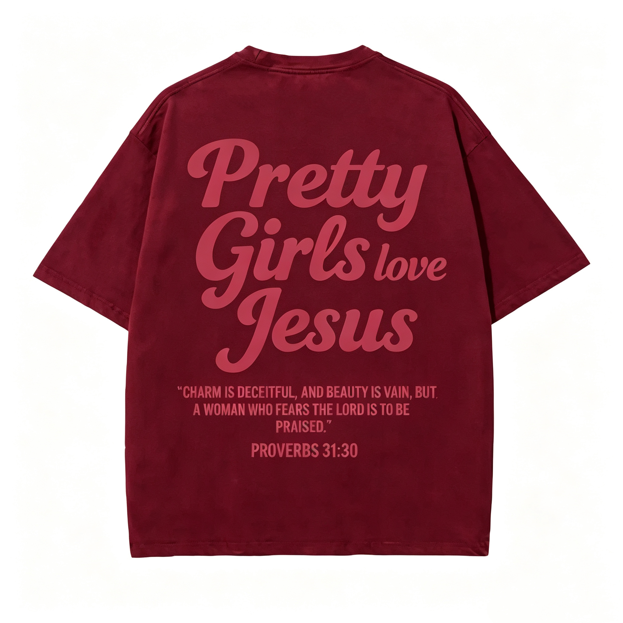 Pretty Girls Loves Jesus Vintage Graphic T-Shirt