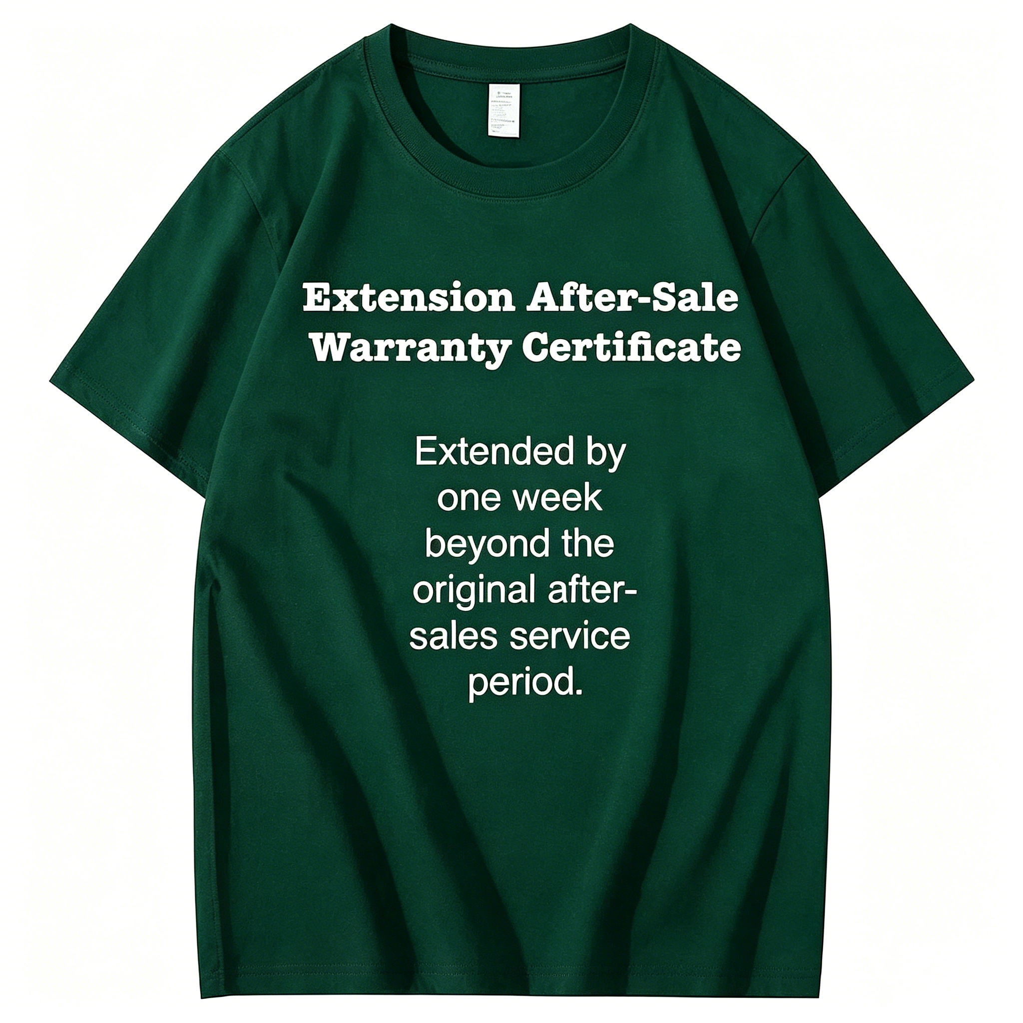 "Extension After-Sale Warranty Certificate" T-Shirt