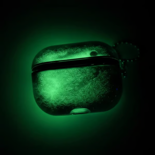 Luminous Glitter Quicksand AirPods Case – Glow-in-the-Dark Sparkle Cover
