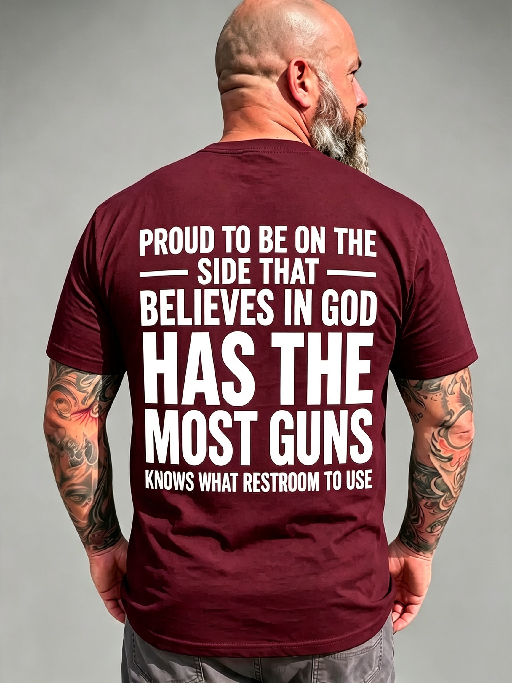 "Proud To Be On The Side That Believes In God" T-Shirt