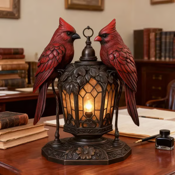 2025 Limited Edition Cardinal Bird Table Lamp